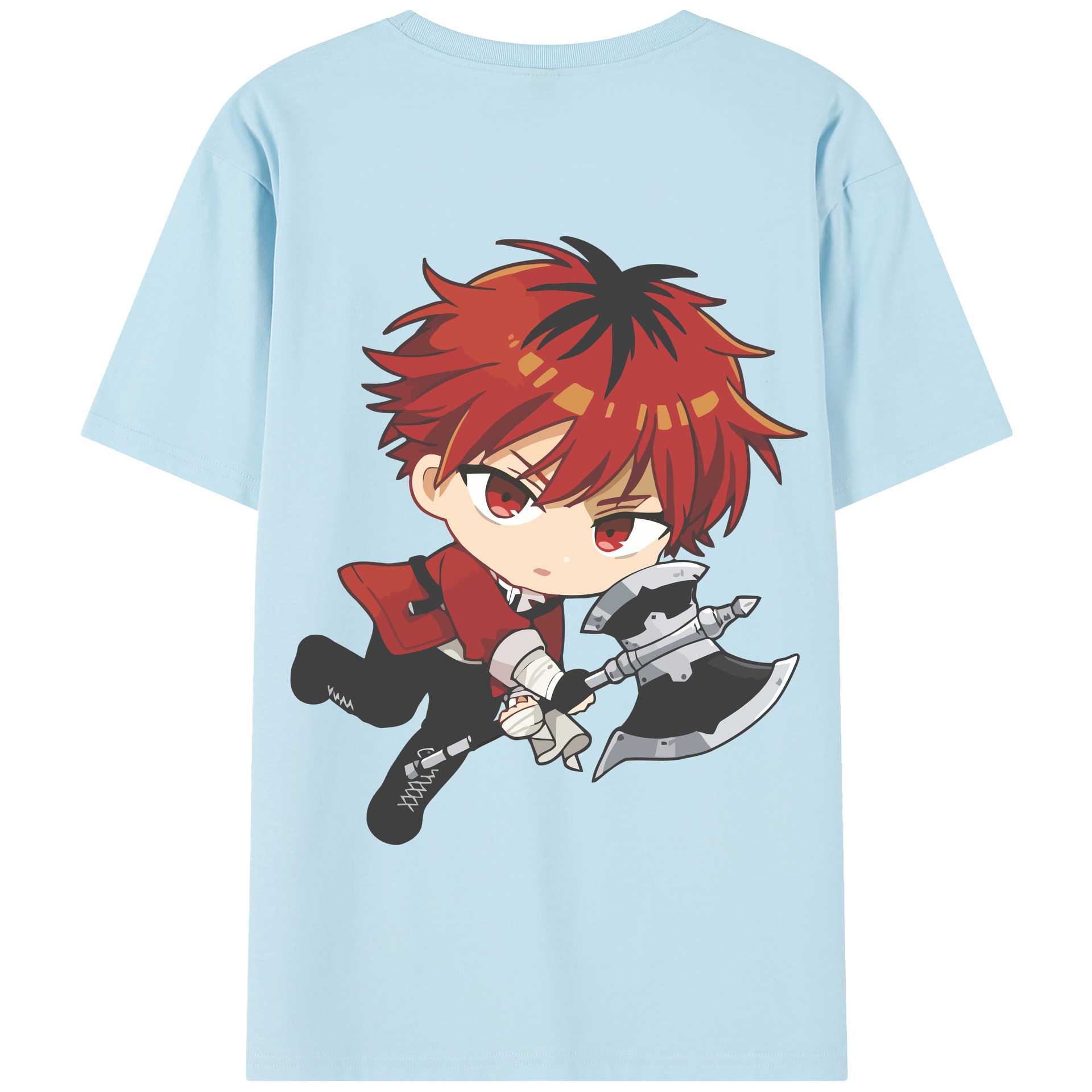 （画像用） 葬送のフリーレン Frieren 綿100％半袖Tシャツ（背面プリント）